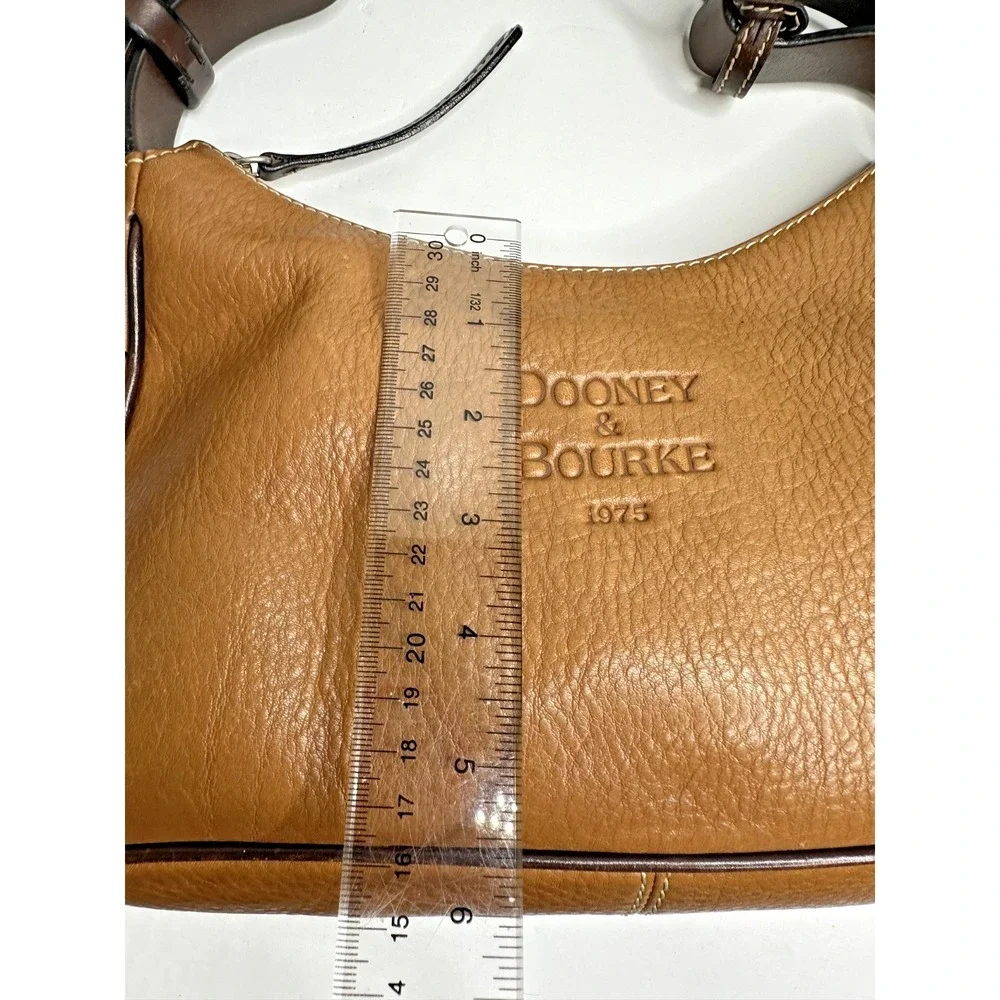 Dooney & Bourke 1975 Anniversary East West Hobo Purse Shoulder Brown Leather